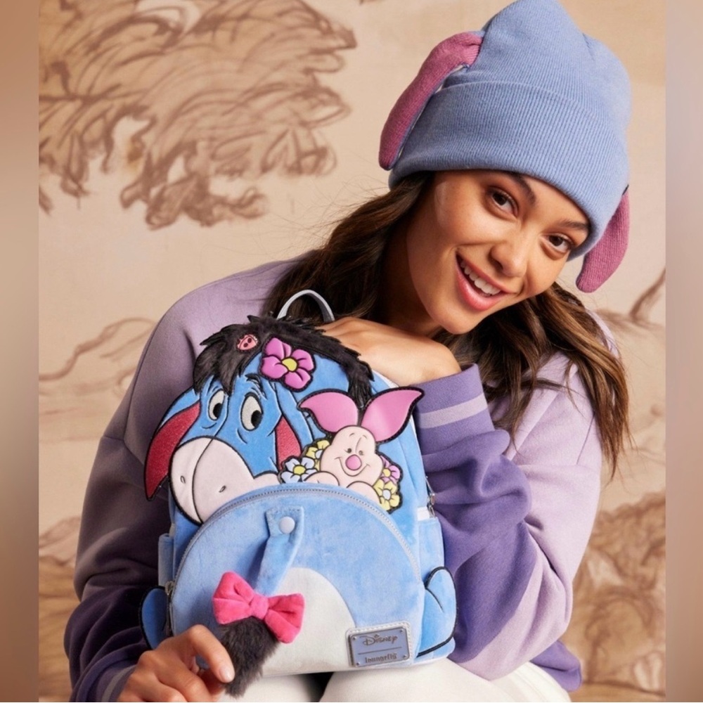 Loungefly Disney Winnie the Pooh Eeyore Figural Mini Backpack